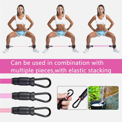 3Pcs/Set Resistance Band Pull Rope Elastic Exercise Strength TPE Material Thin Legs Buttocks Yoga Pilates Gym Fitness Equipment