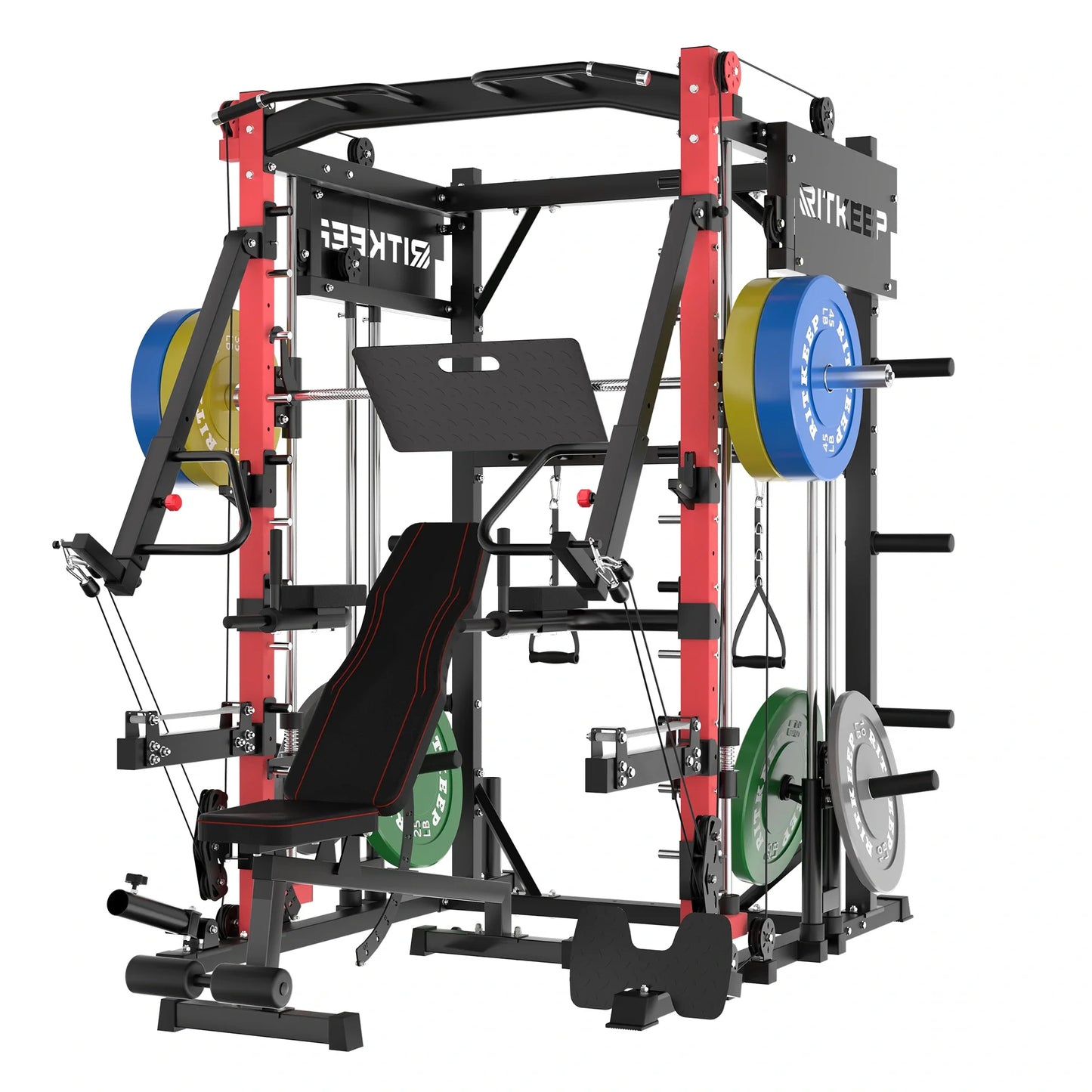 PMAX-4750 Dual Plate Loaded Squat Exercise Machine Gym Equipment Package