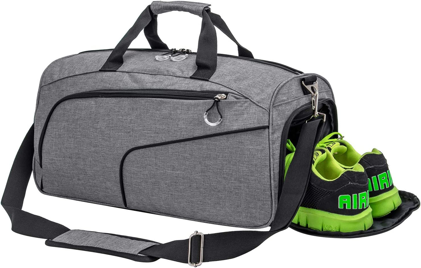 Sports Gym Bag with Shoes Compartment &Wet Pocket Gym Duffel Bag Overnight Bag for Men and Women