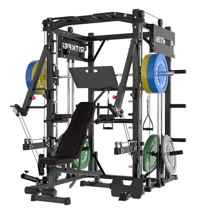 PMAX-4750 Dual Plate Loaded Squat Exercise Machine Gym Equipment Package